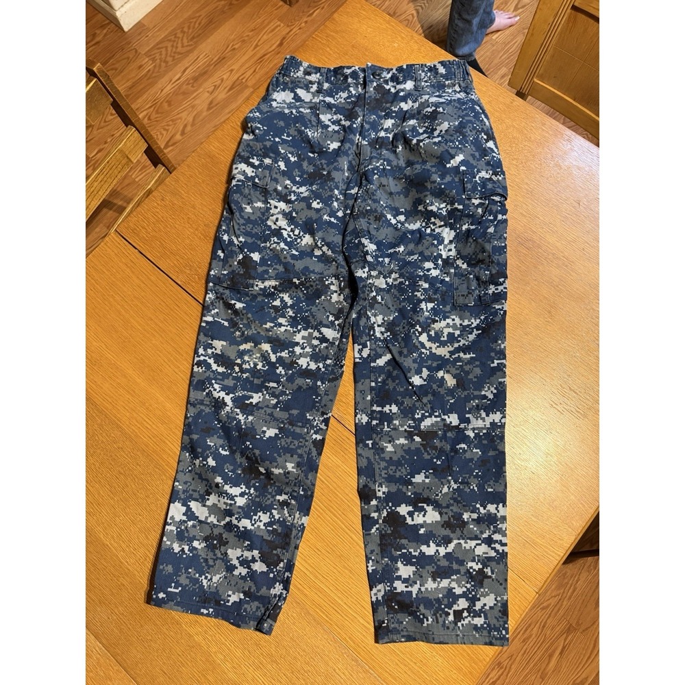 US Navy NWU Type I Trousers Medium Regular Blue Digital Camo Cargo Pants